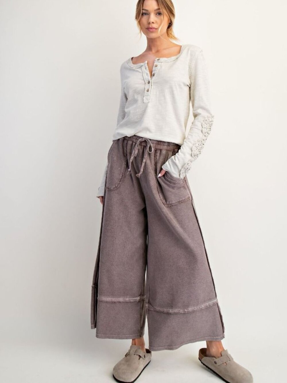EASEL FALL LOUNGE PANTS-CHARCOAL
